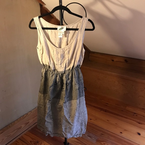 Nurture by Lamaze Dresses & Skirts - Nurture Beige Gray Linen Dress, EUC, S